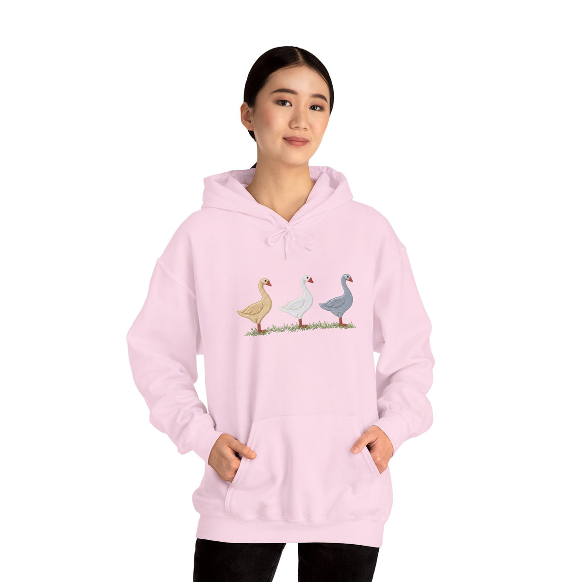 Unisex Duck Graphic Hoodie – Cozy Bird Lover Sweatshirt, Casual Pullover Hoodie