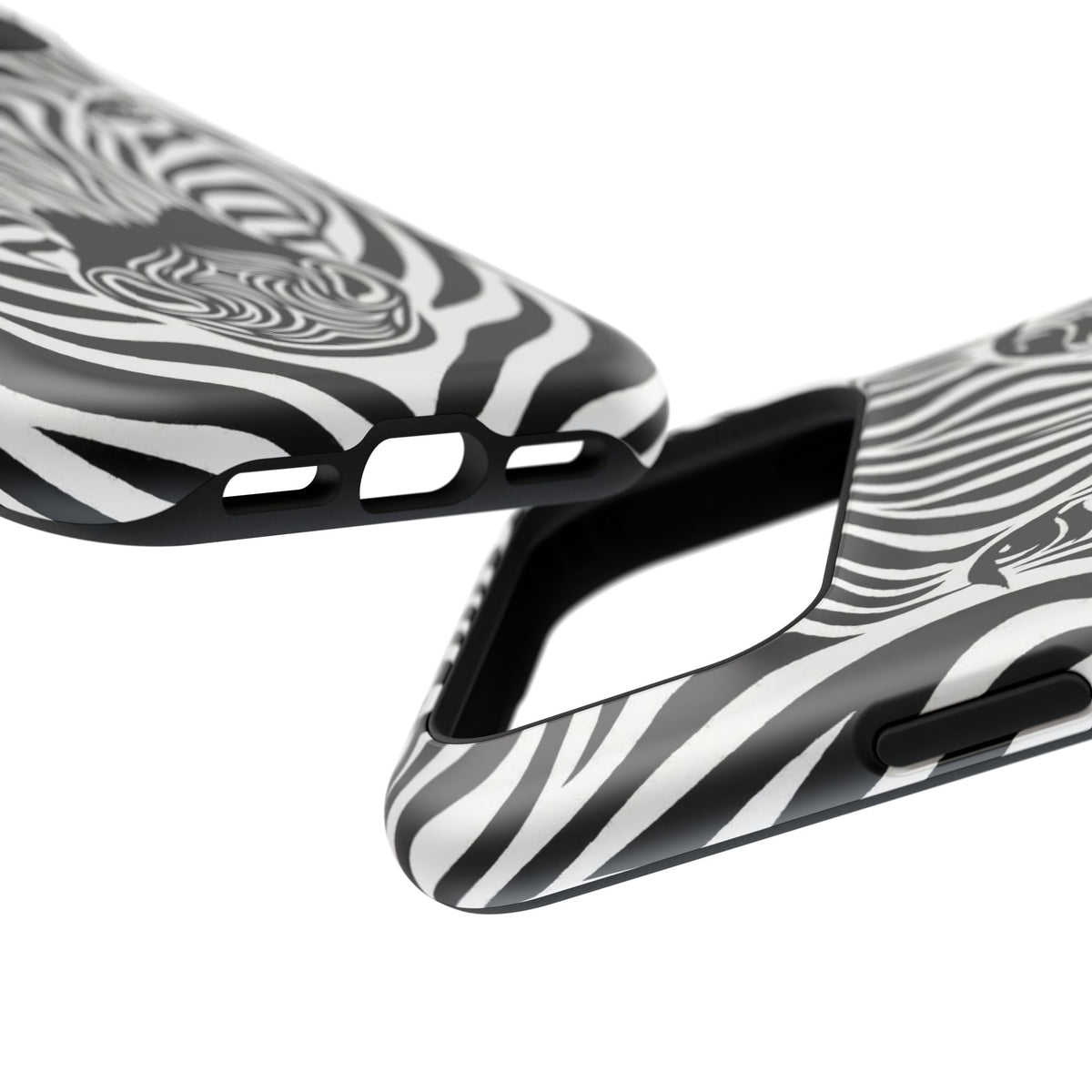 Zebra Stripe Magnetic Impact Phone Case — Protective Artistic Animal Print
