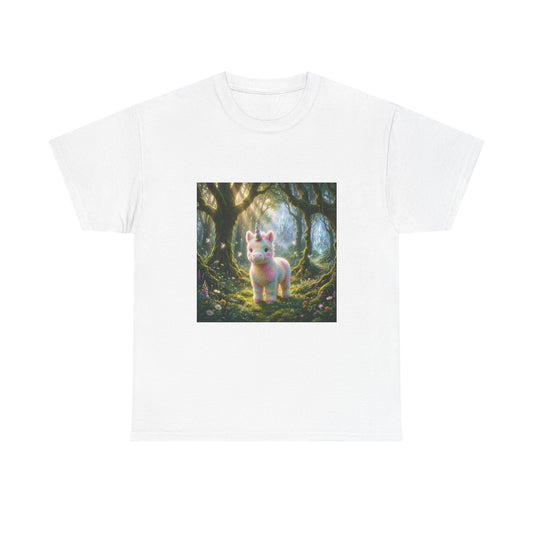 Cute Fantasy Cat T-Shirt — Whimsical Forest Kitten Tee