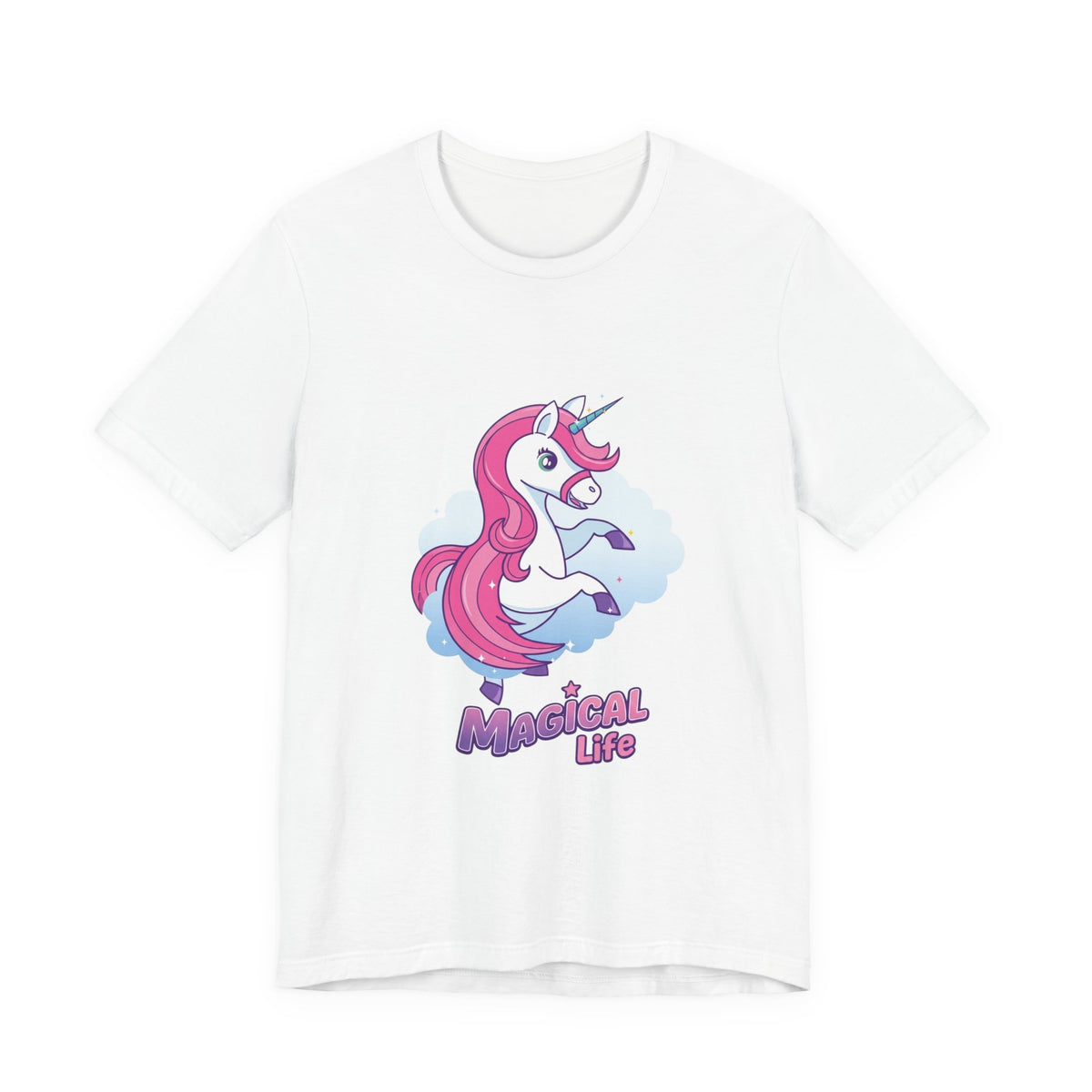 Magical Life Unicorn Tee - Cute Pink Unicorn Graphic T-Shirt for Kids & Teens