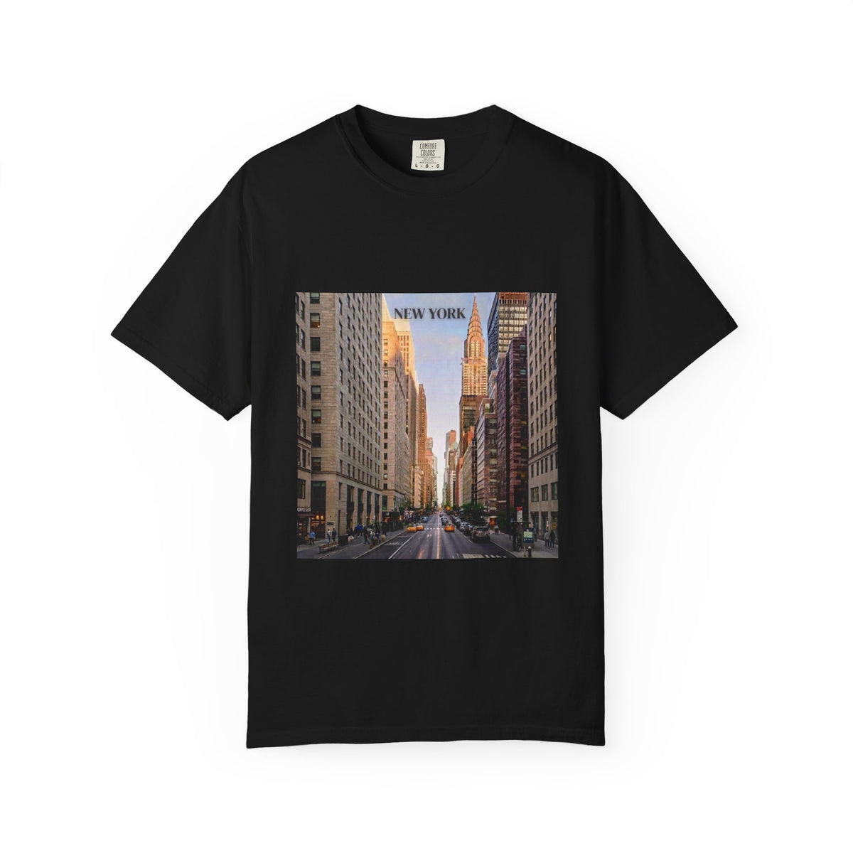 New York City Street Photo T-Shirt — Urban Sunset Skyline Tee
