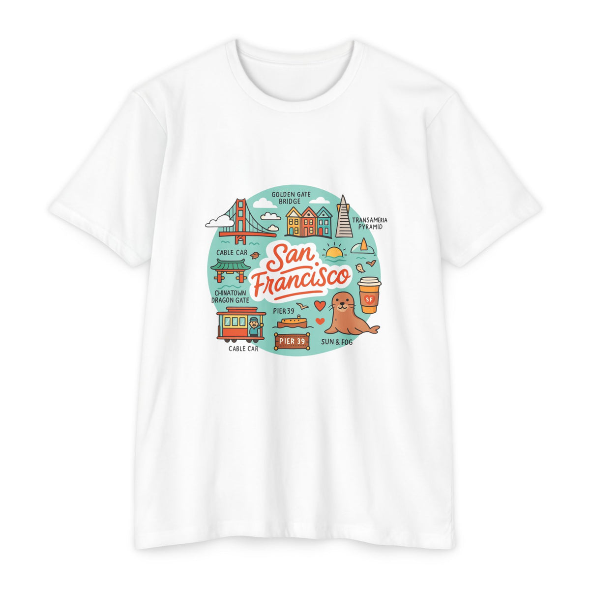 San Francisco Souvenir T-Shirt – Vintage City Travel Graphic