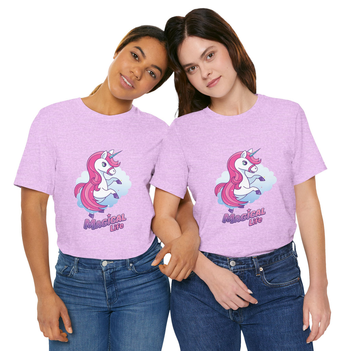 Magical Life Unicorn Tee - Cute Pink Unicorn Graphic T-Shirt for Kids & Teens