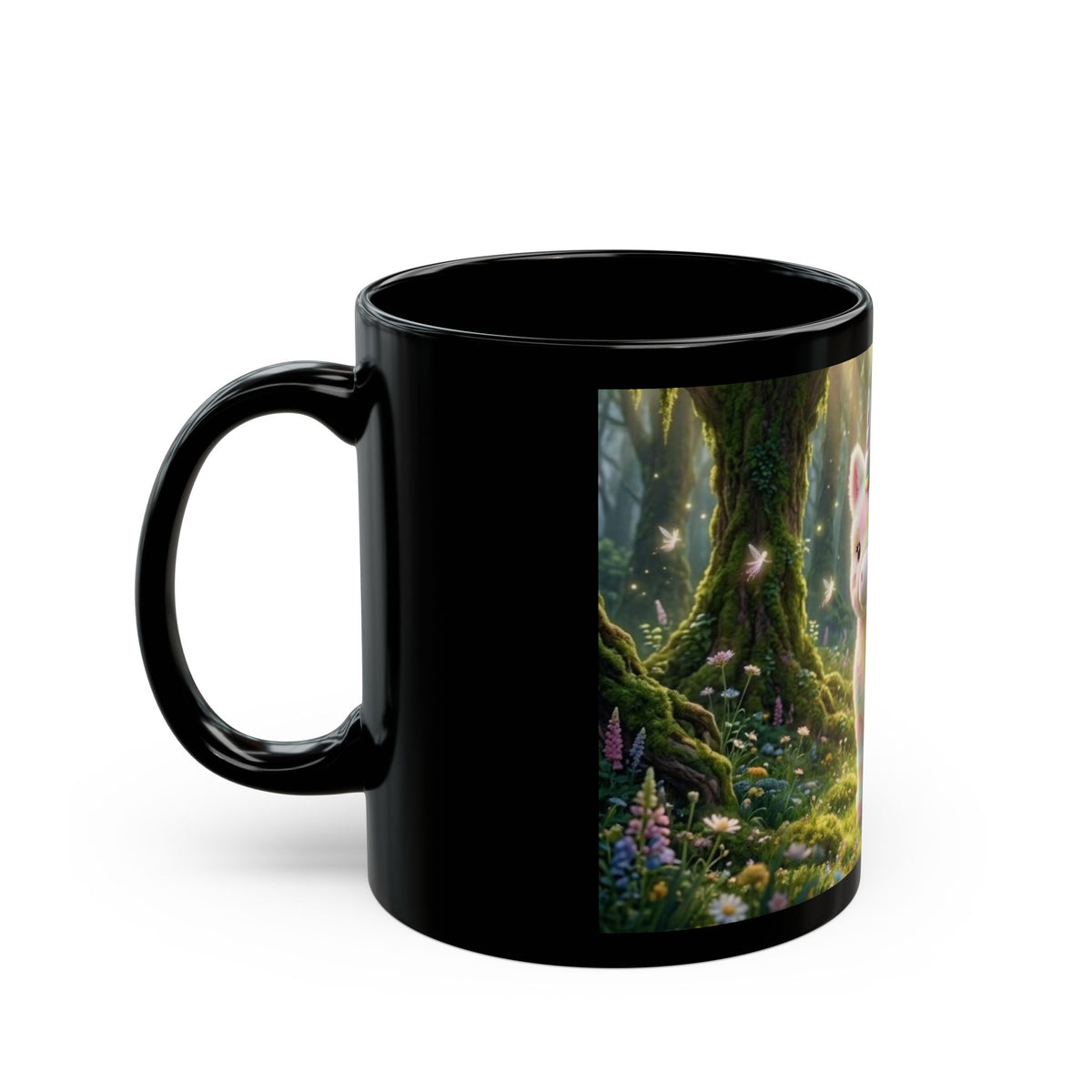 Magical Pastel Unicorn Forest Mug — Cute Rainbow Unicorn Coffee Cup (11oz, 15oz)