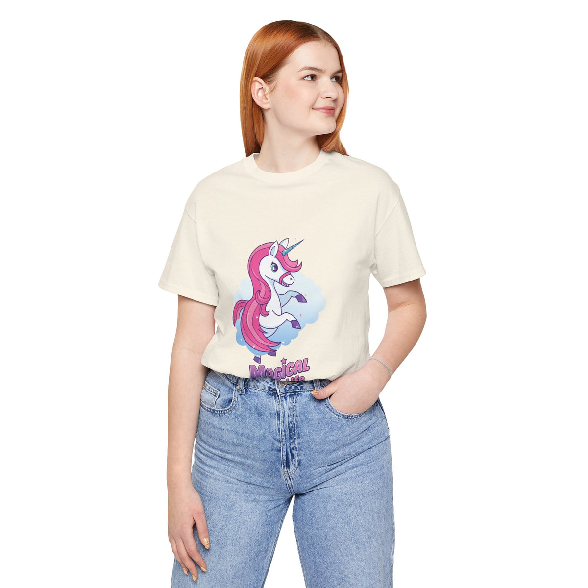 Magical Life Unicorn Tee - Cute Pink Unicorn Graphic T-Shirt for Kids & Teens