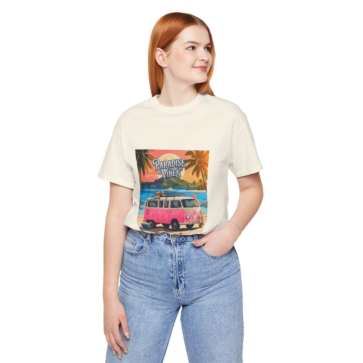 Paradise Vibes Beach Van T-Shirt