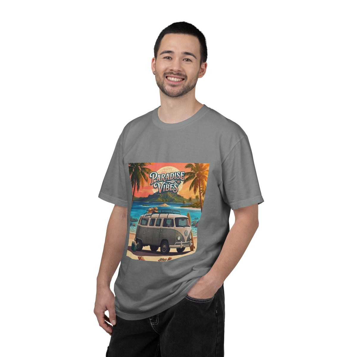 Paradise Vibes Surf Van Men T-Shirt