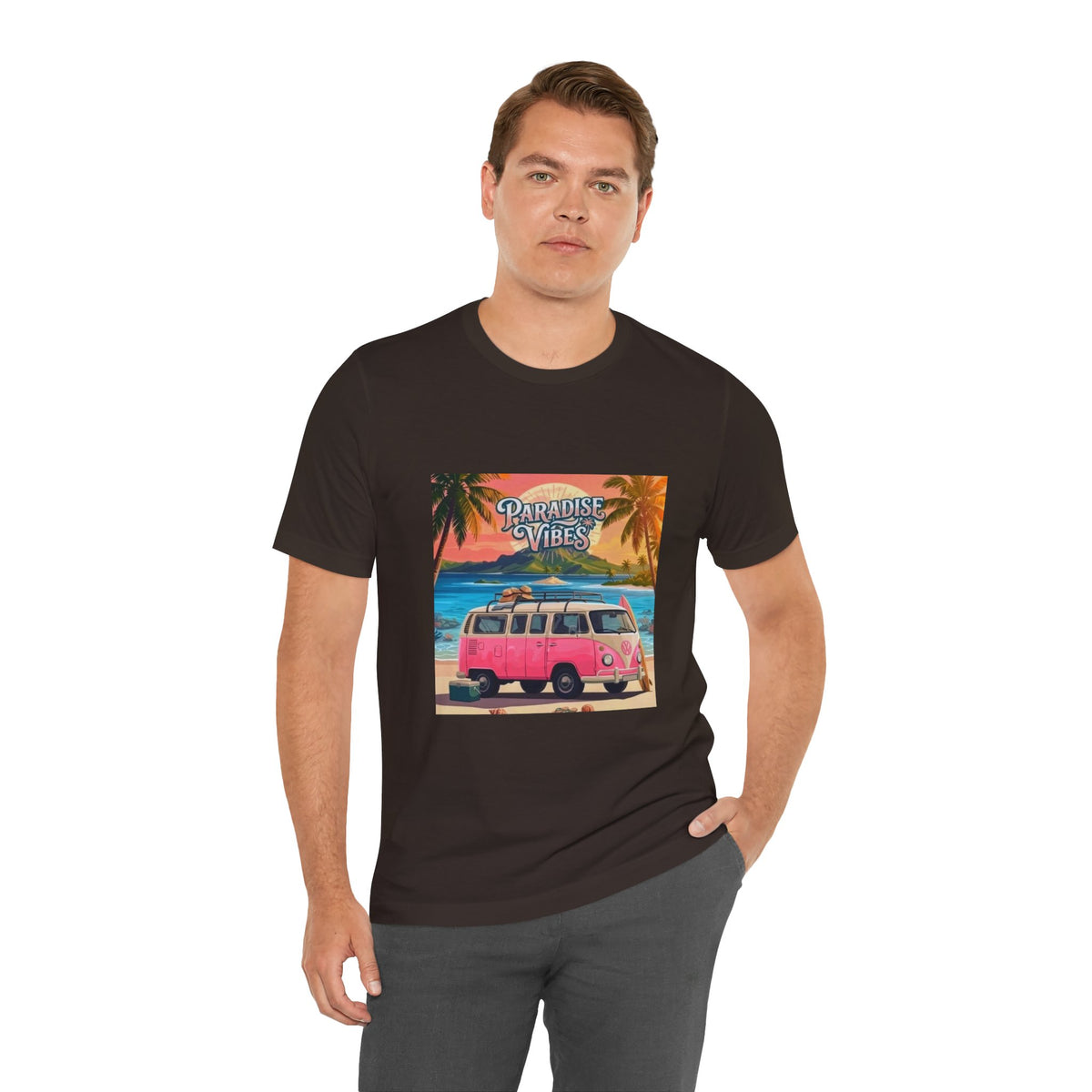 Paradise Vibes Beach Van T-Shirt