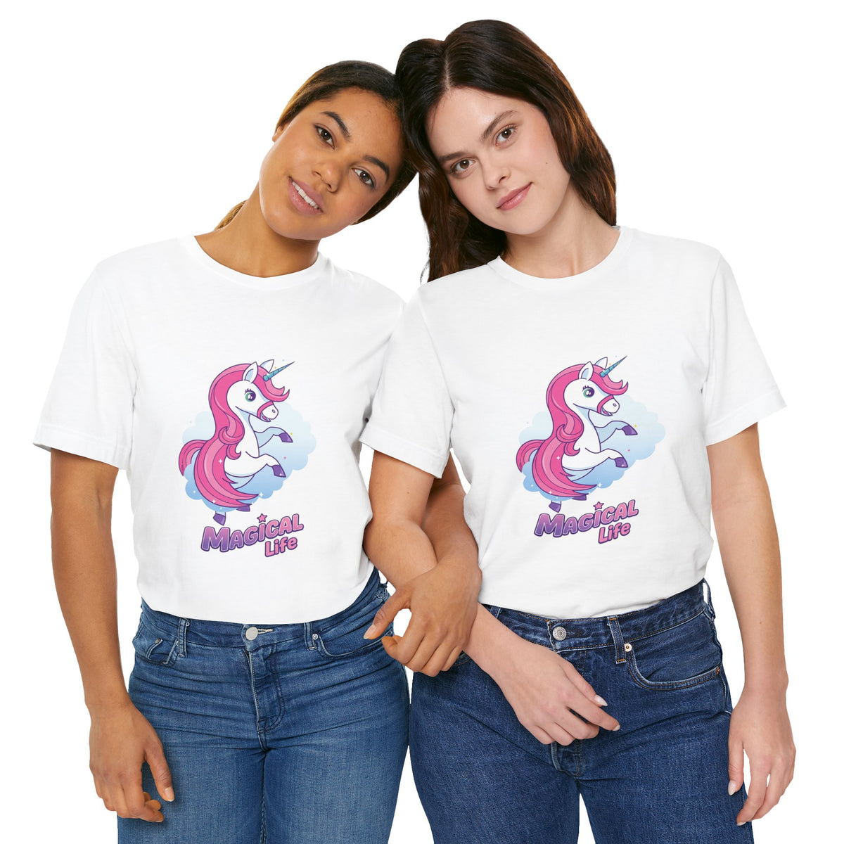 Magical Life Unicorn Tee - Cute Pink Unicorn Graphic T-Shirt for Kids & Teens