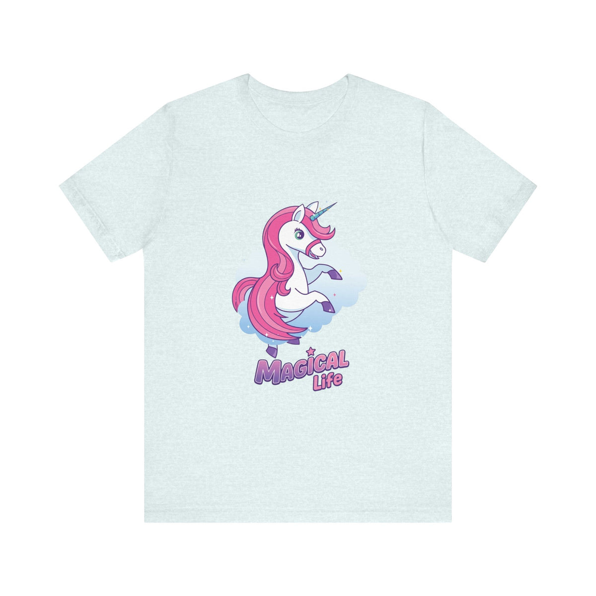 Magical Life Unicorn Tee - Cute Pink Unicorn Graphic T-Shirt for Kids & Teens