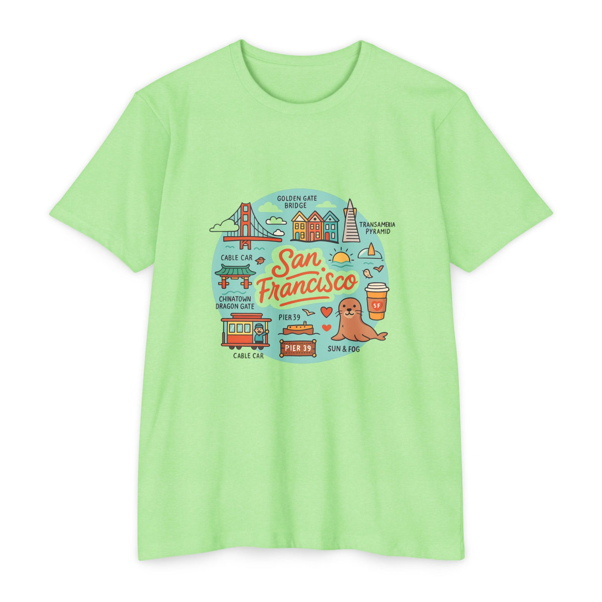 San Francisco Souvenir T-Shirt – Vintage City Travel Graphic