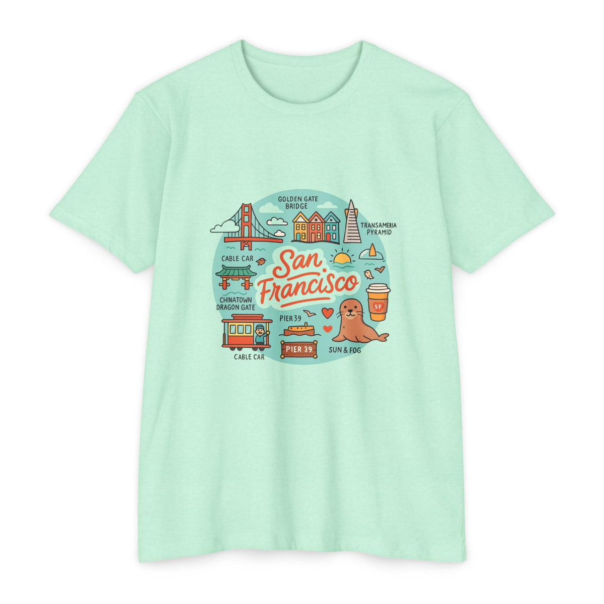 San Francisco Souvenir T-Shirt – Vintage City Travel Graphic