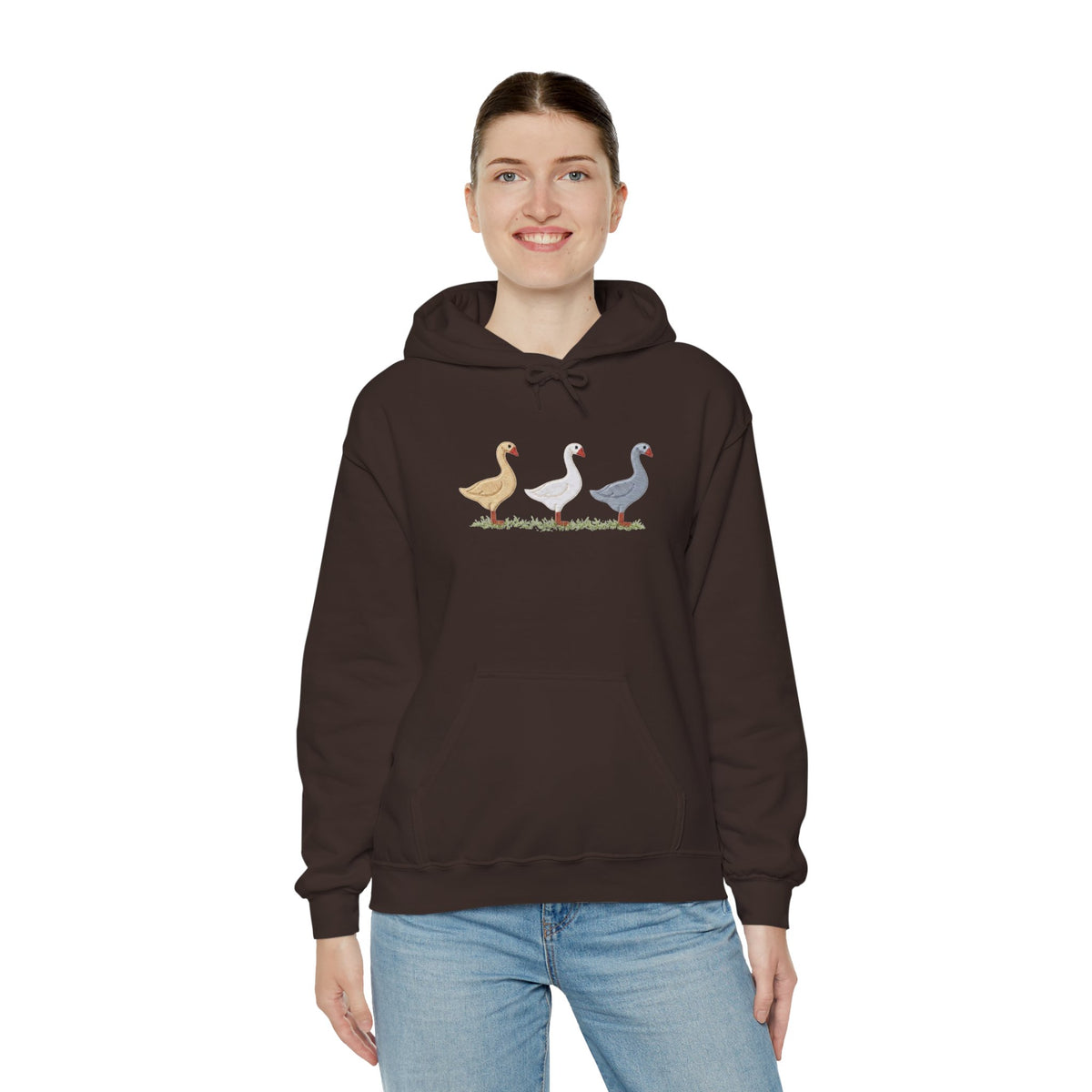 Unisex Duck Graphic Hoodie – Cozy Bird Lover Sweatshirt, Casual Pullover Hoodie