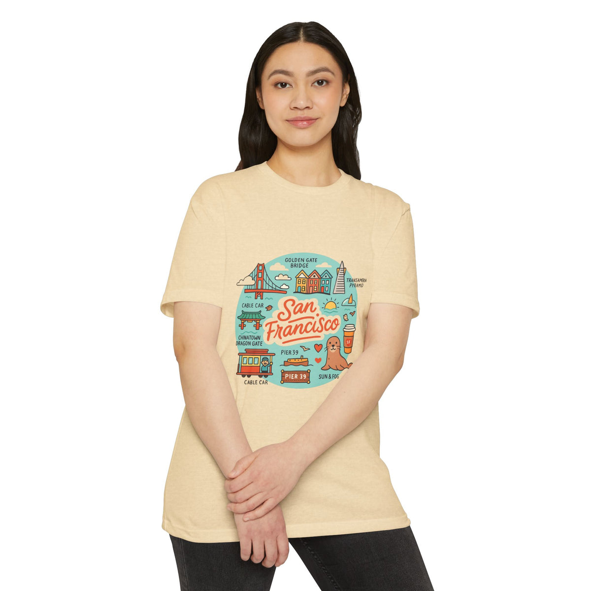 San Francisco Souvenir T-Shirt – Vintage City Travel Graphic