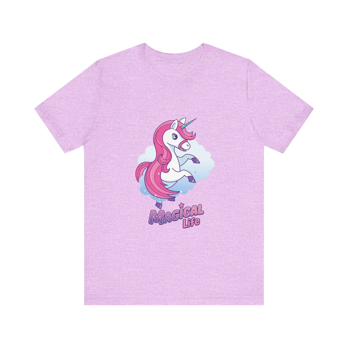 Magical Life Unicorn Tee - Cute Pink Unicorn Graphic T-Shirt for Kids & Teens