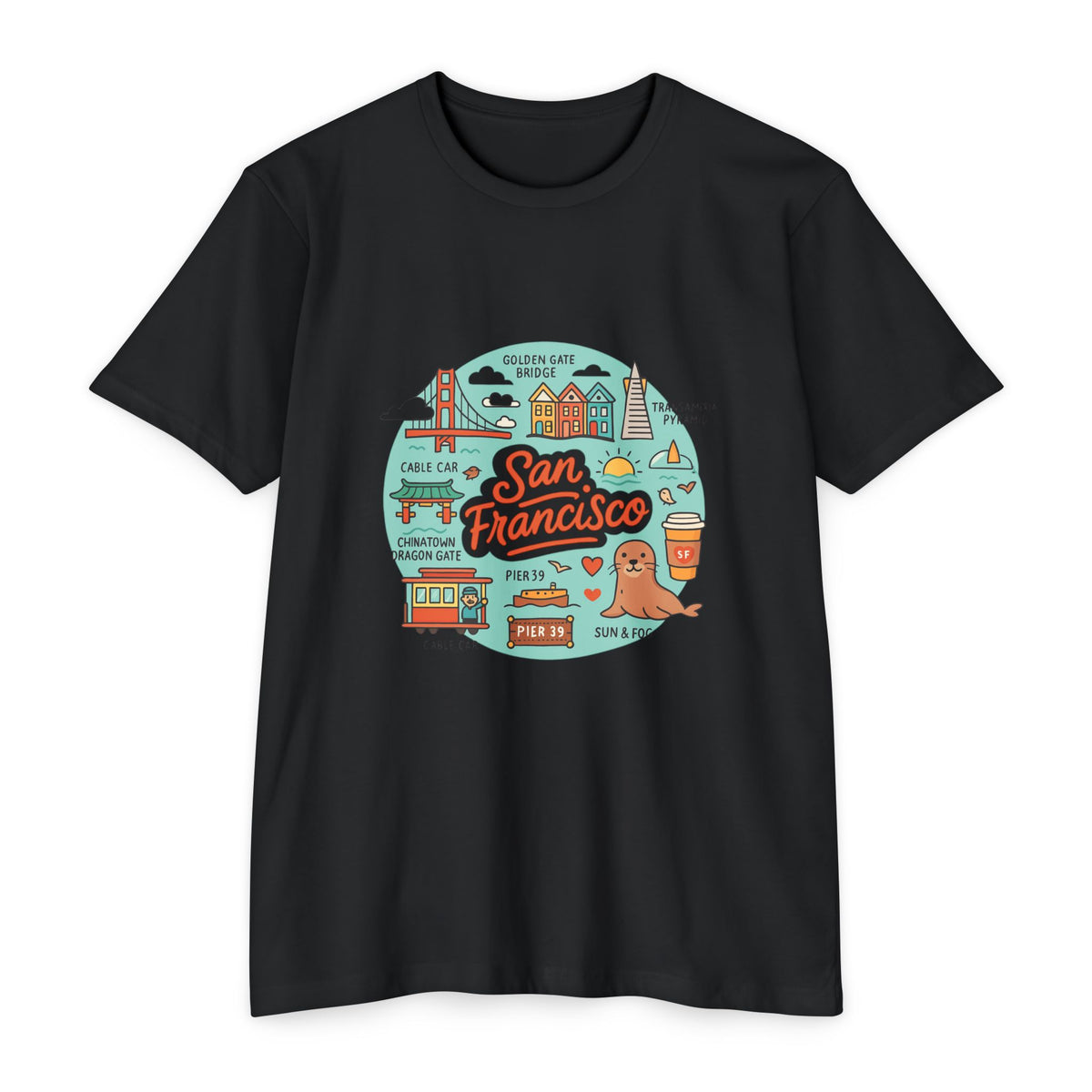 San Francisco Souvenir T-Shirt – Vintage City Travel Graphic