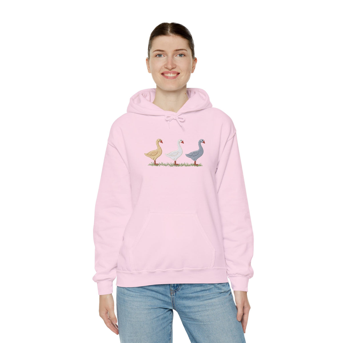 Unisex Duck Graphic Hoodie – Cozy Bird Lover Sweatshirt, Casual Pullover Hoodie