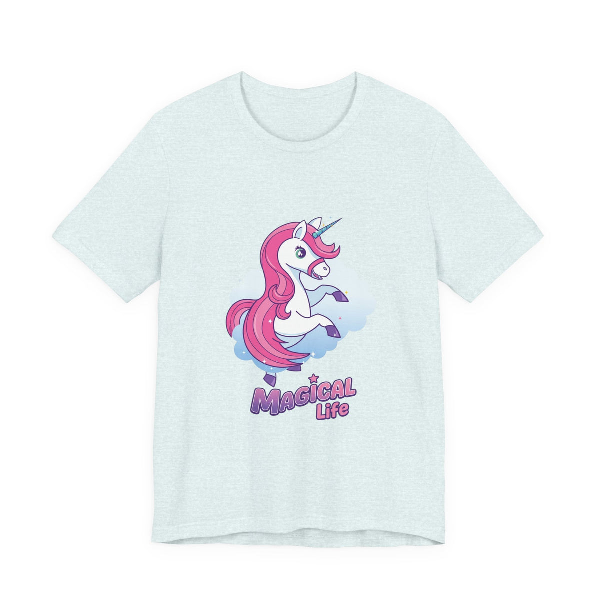 Magical Life Unicorn Tee - Cute Pink Unicorn Graphic T-Shirt for Kids & Teens