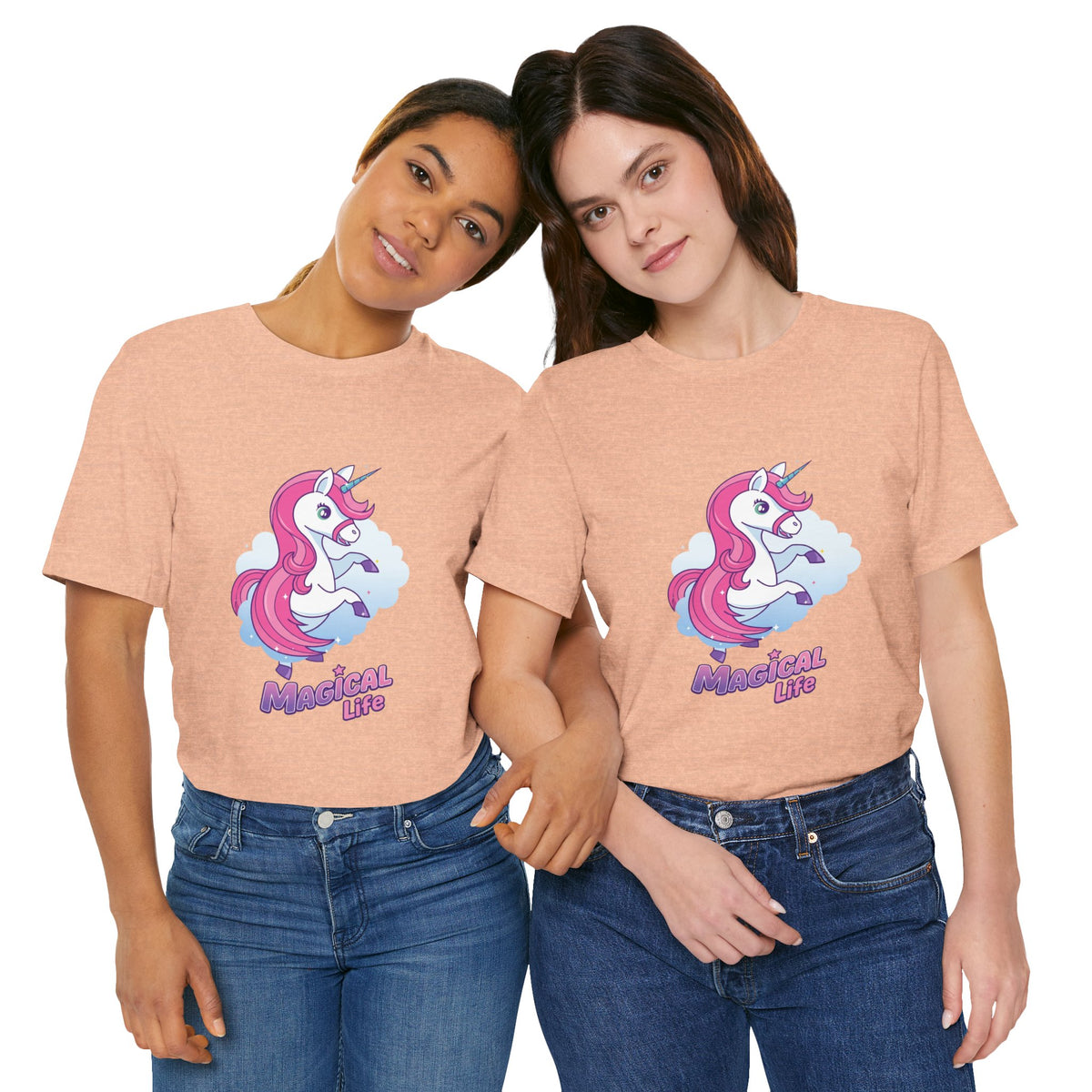 Magical Life Unicorn Tee - Cute Pink Unicorn Graphic T-Shirt for Kids & Teens