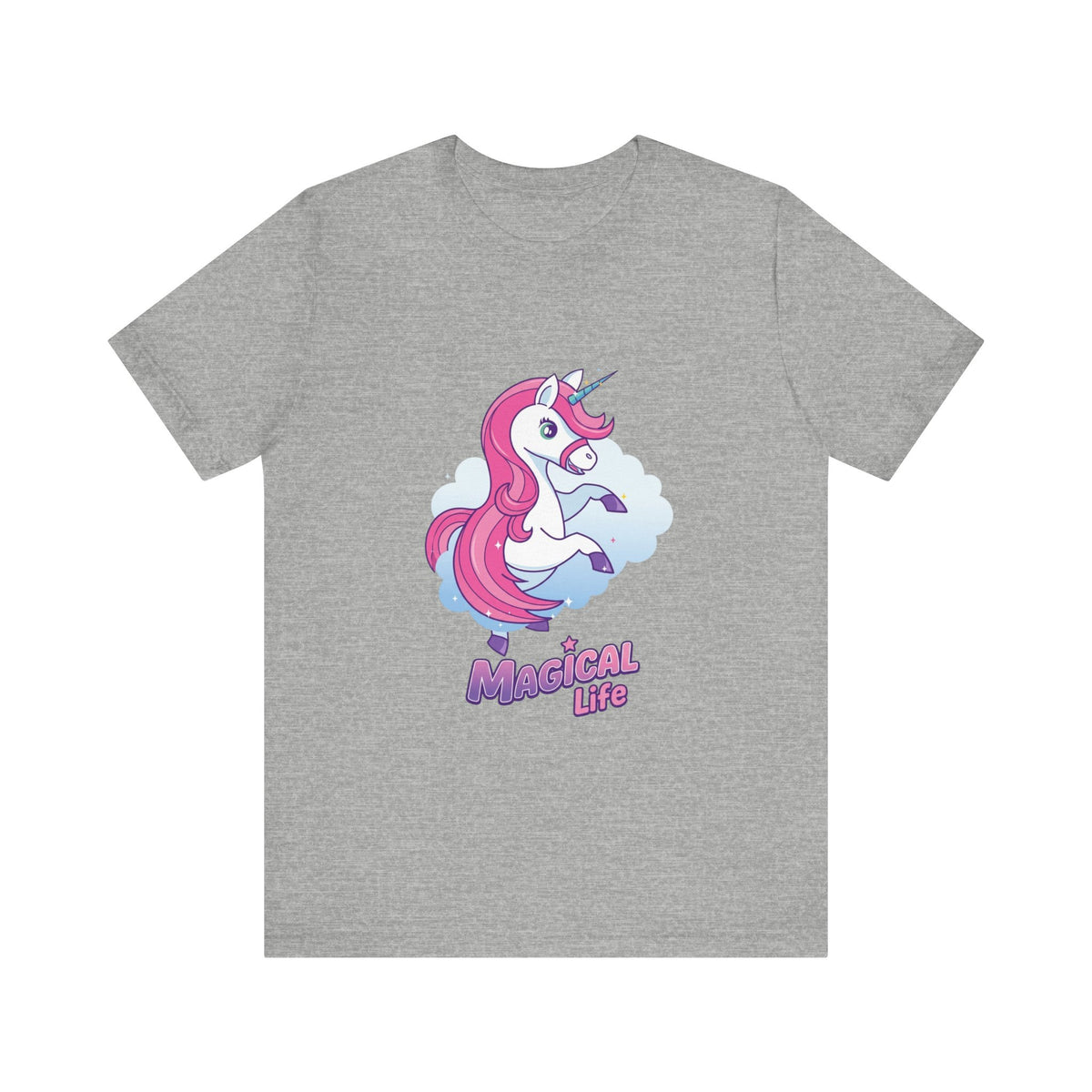 Magical Life Unicorn Tee - Cute Pink Unicorn Graphic T-Shirt for Kids & Teens