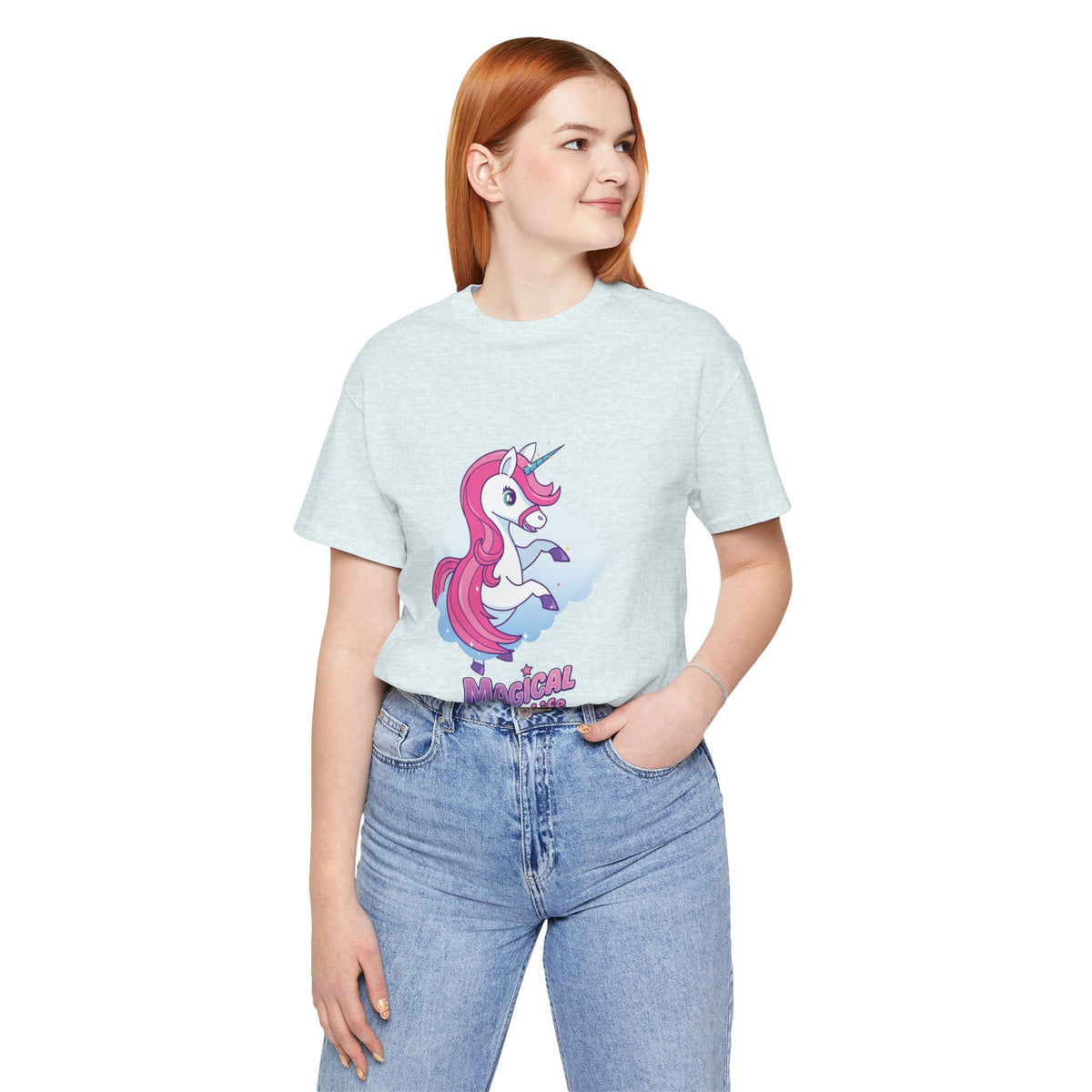 Magical Life Unicorn Tee - Cute Pink Unicorn Graphic T-Shirt for Kids & Teens