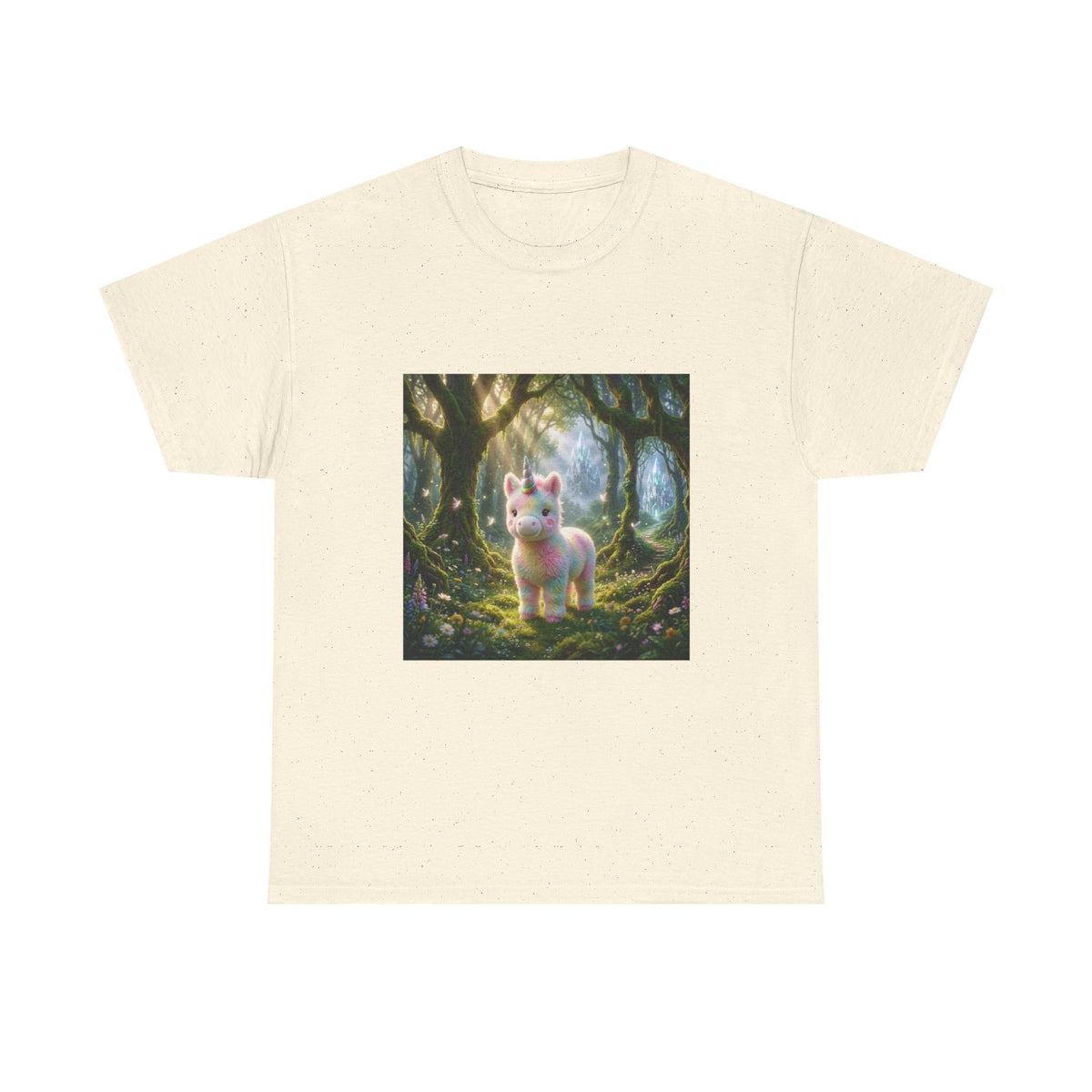 Cute Fantasy Cat T-Shirt — Whimsical Forest Kitten Tee