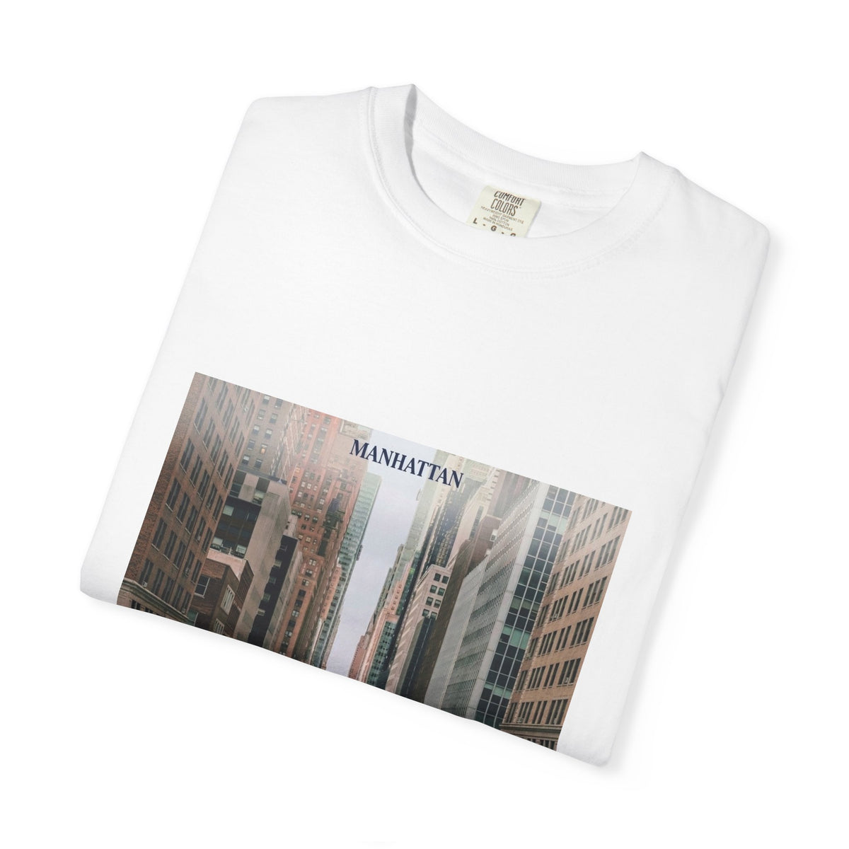 Manhattan Street Photo T-Shirt — Vintage NYC Cityscape Tee