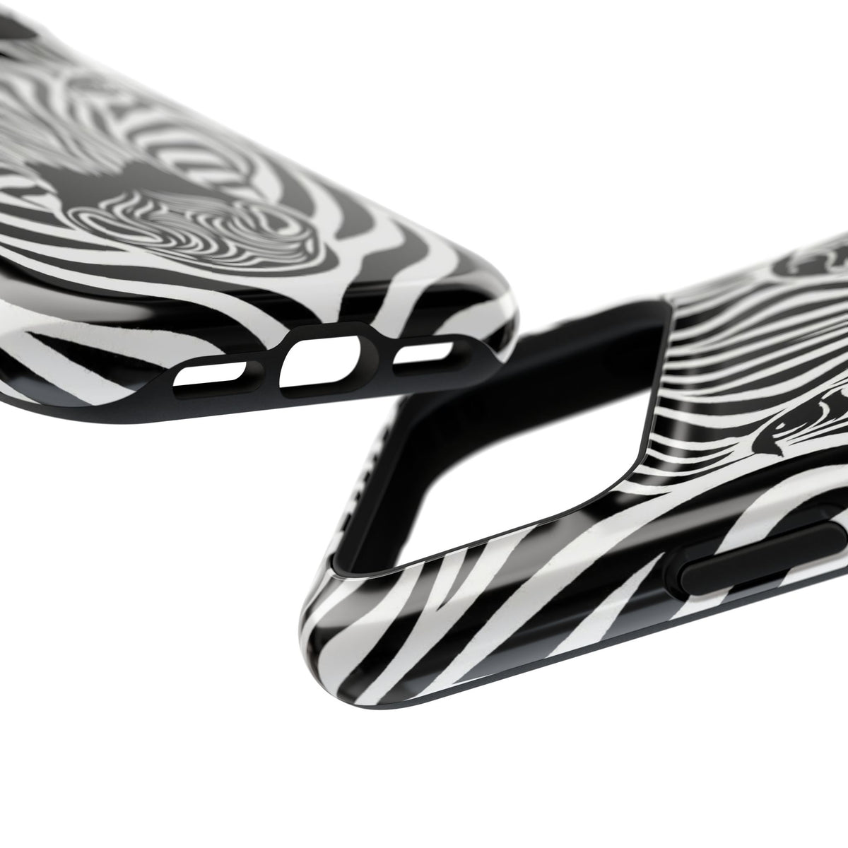 Zebra Stripe Magnetic Impact Phone Case — Protective Artistic Animal Print