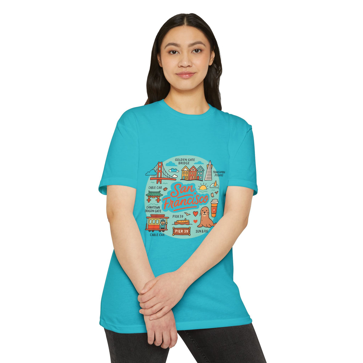 San Francisco Souvenir T-Shirt – Vintage City Travel Graphic