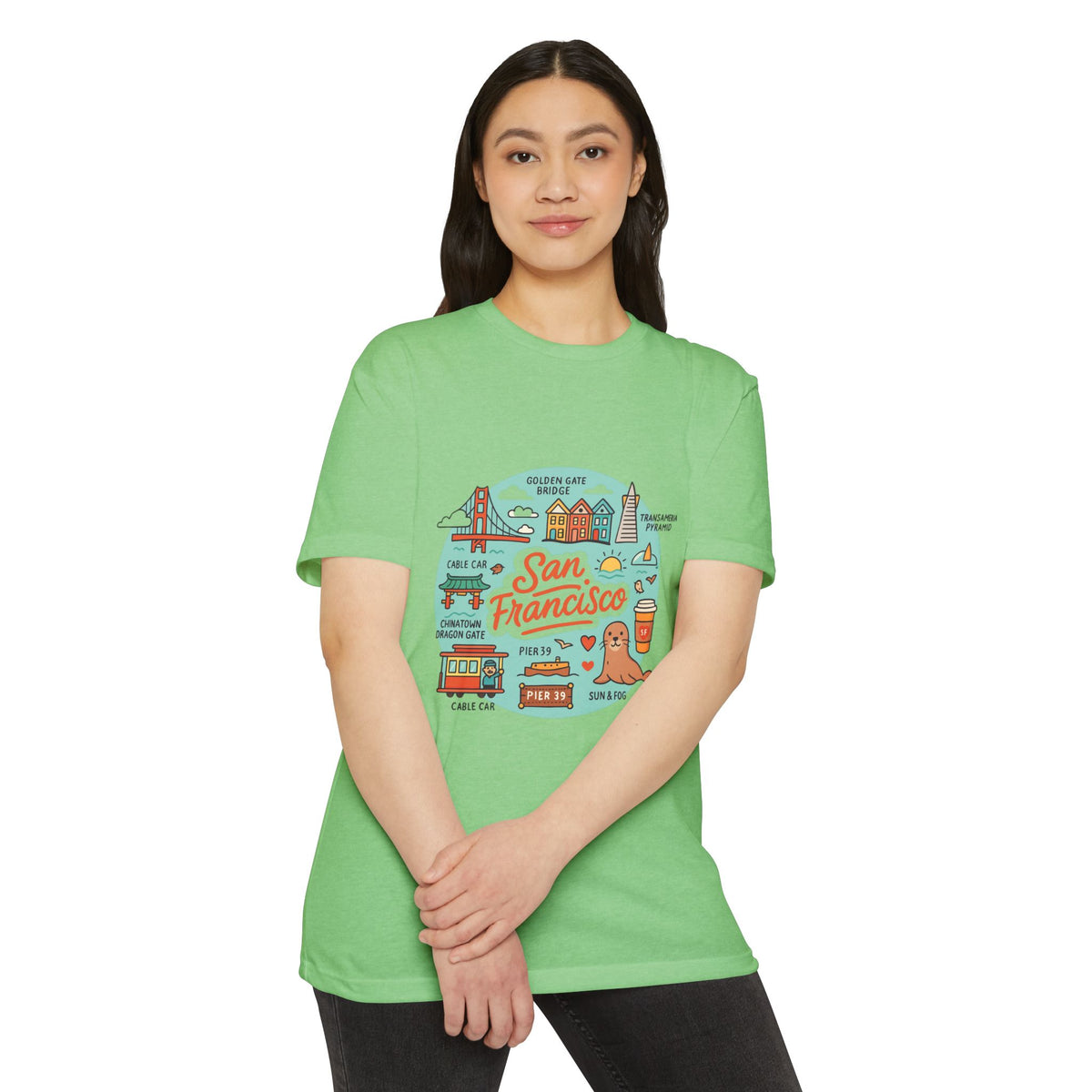 San Francisco Souvenir T-Shirt – Vintage City Travel Graphic