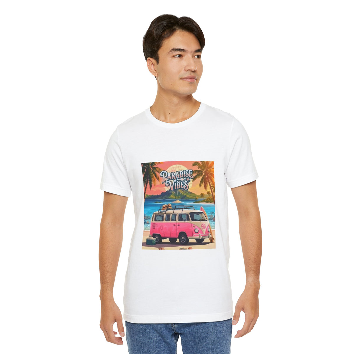 Paradise Vibes Beach Van T-Shirt