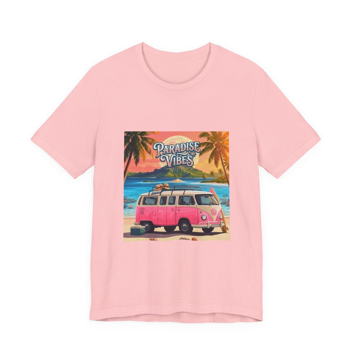Paradise Vibes Beach Van T-Shirt