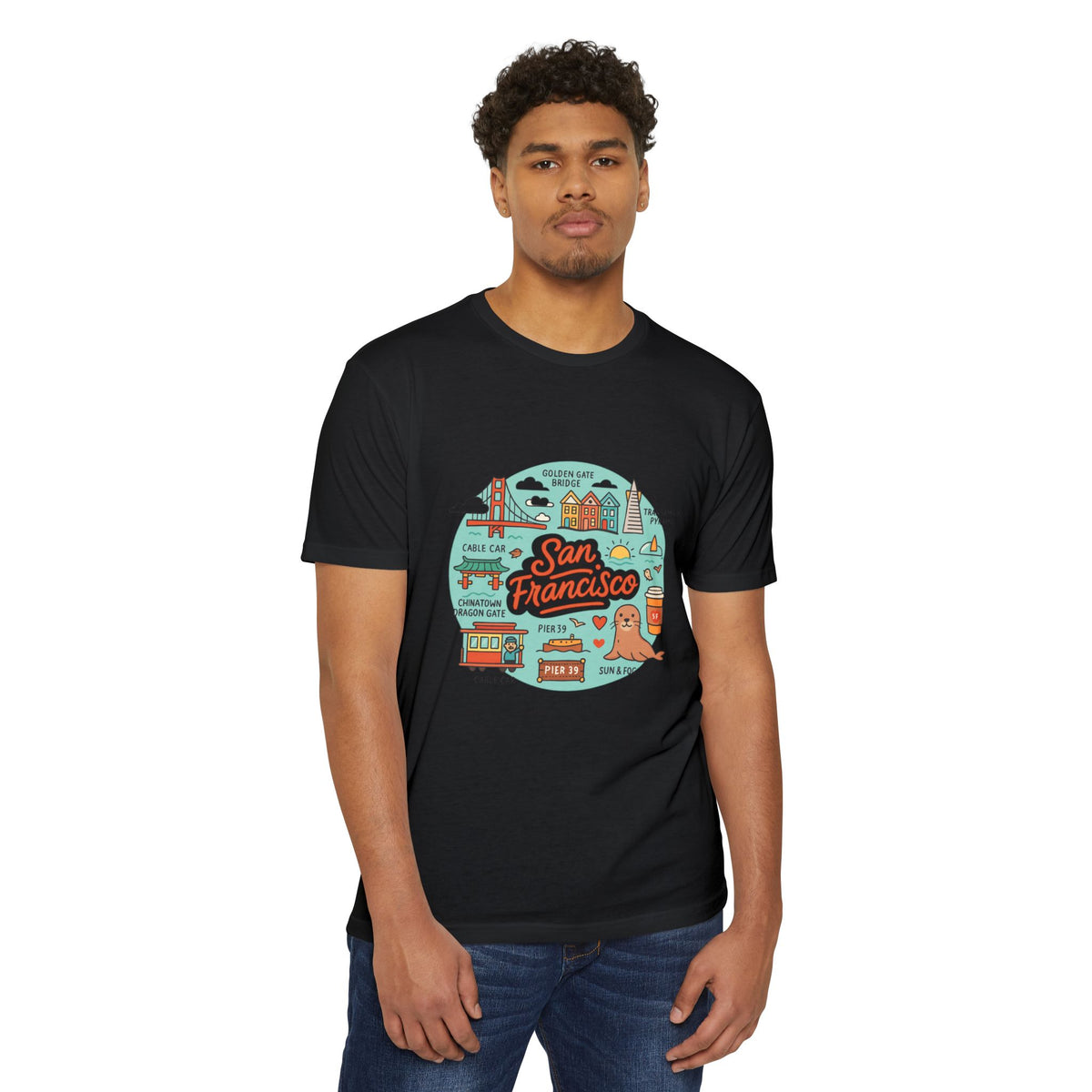 San Francisco Souvenir T-Shirt – Vintage City Travel Graphic