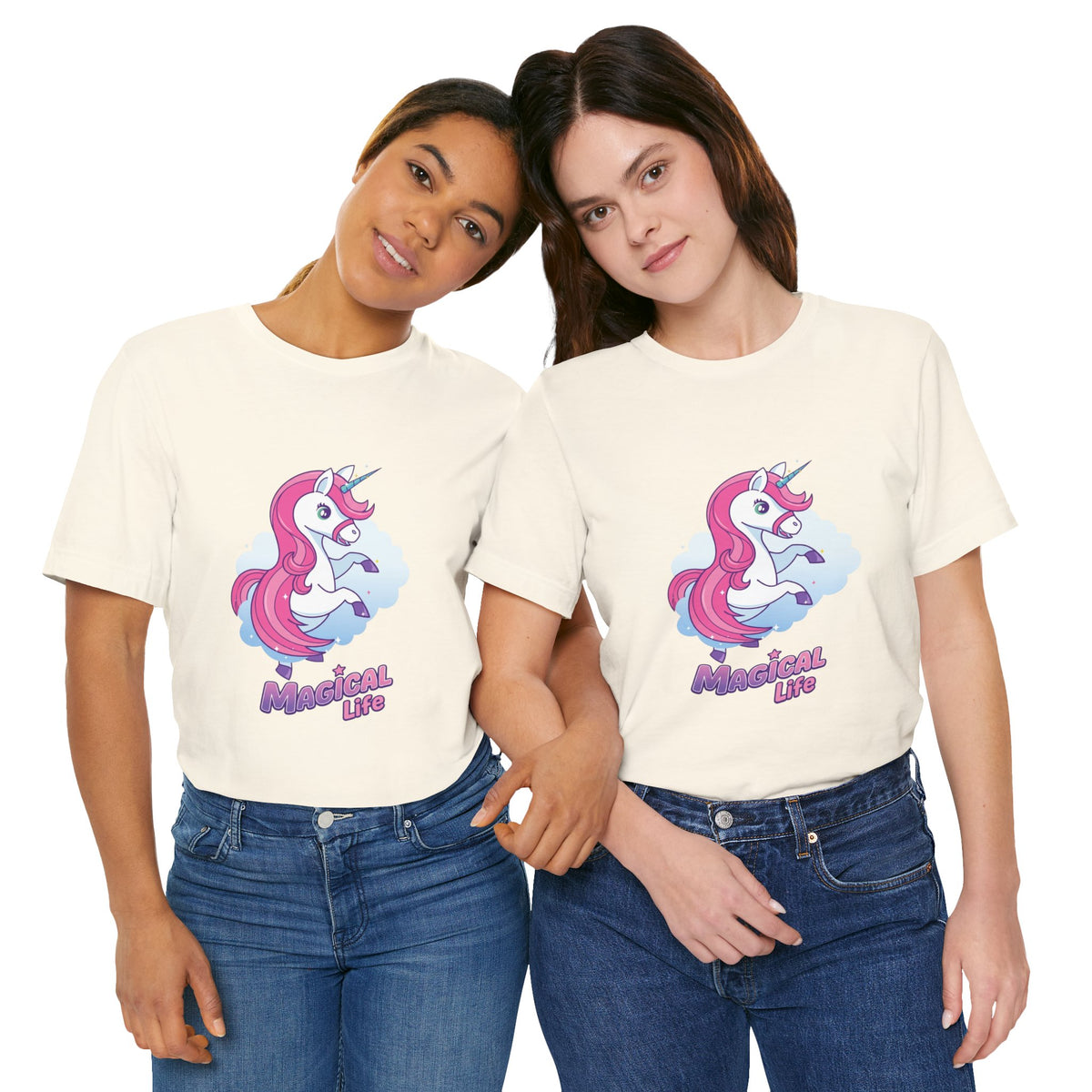 Magical Life Unicorn Tee - Cute Pink Unicorn Graphic T-Shirt for Kids & Teens