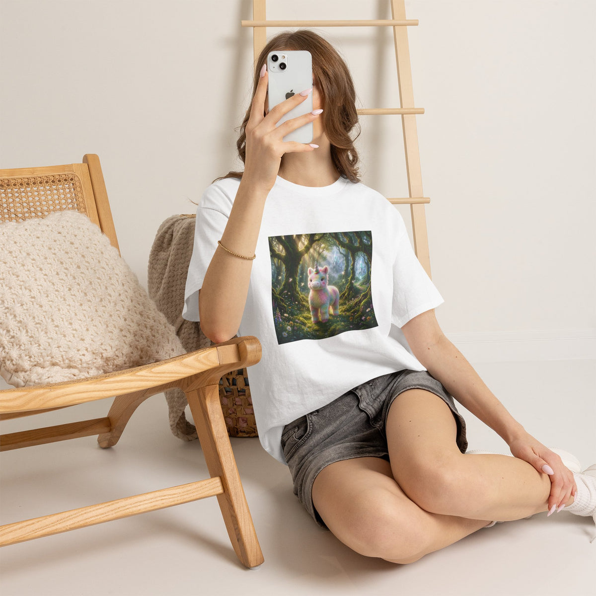 Cute Fantasy Cat T-Shirt — Whimsical Forest Kitten Tee