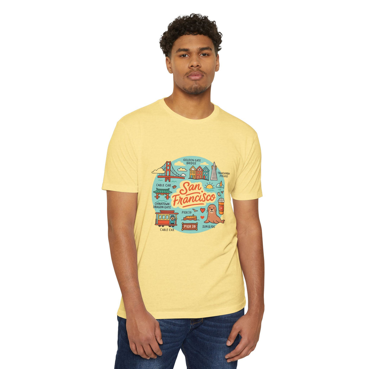 San Francisco Souvenir T-Shirt – Vintage City Travel Graphic