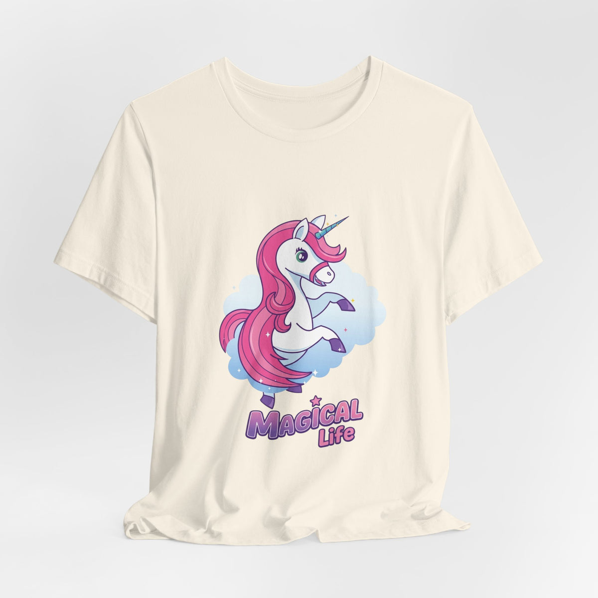 Magical Life Unicorn Tee - Cute Pink Unicorn Graphic T-Shirt for Kids & Teens