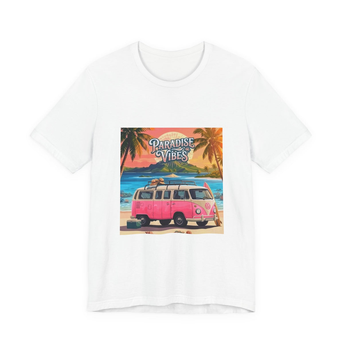 Paradise Vibes Beach Van T-Shirt