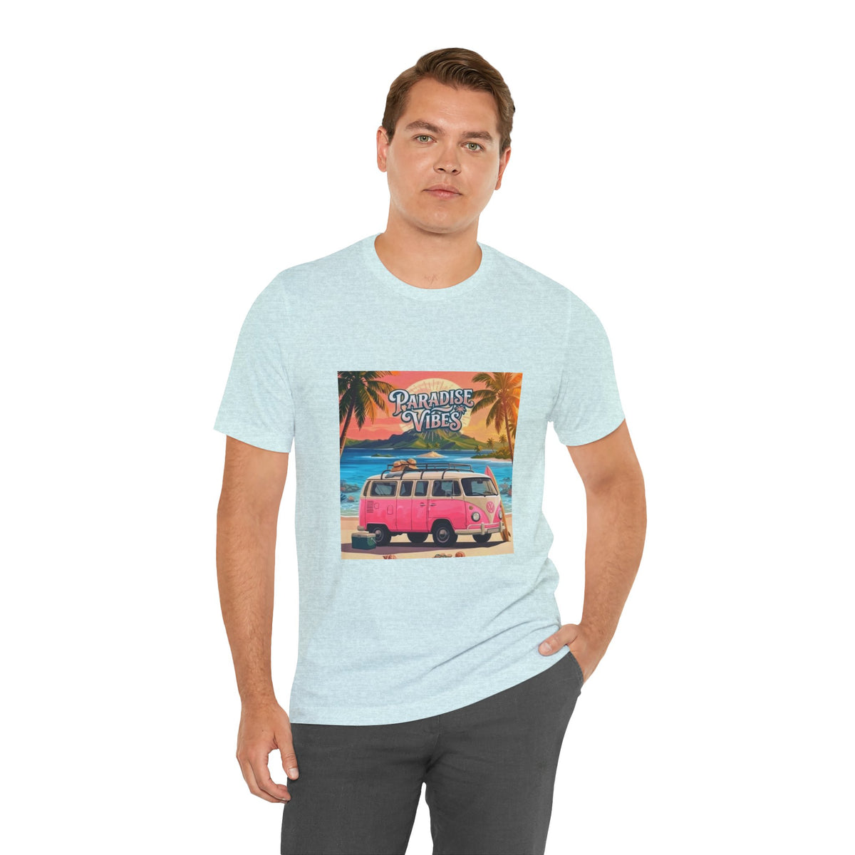 Paradise Vibes Beach Van T-Shirt