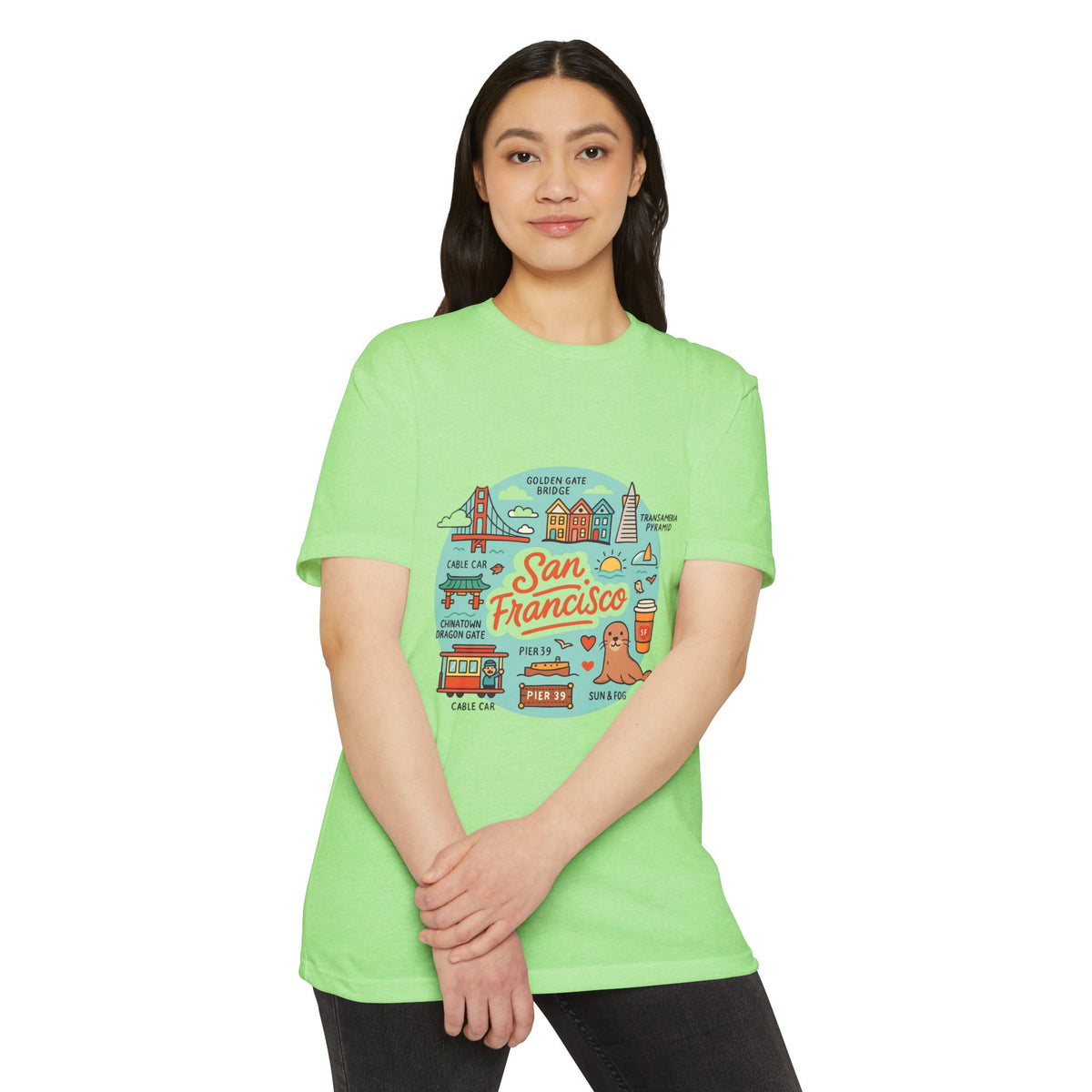 San Francisco Souvenir T-Shirt – Vintage City Travel Graphic