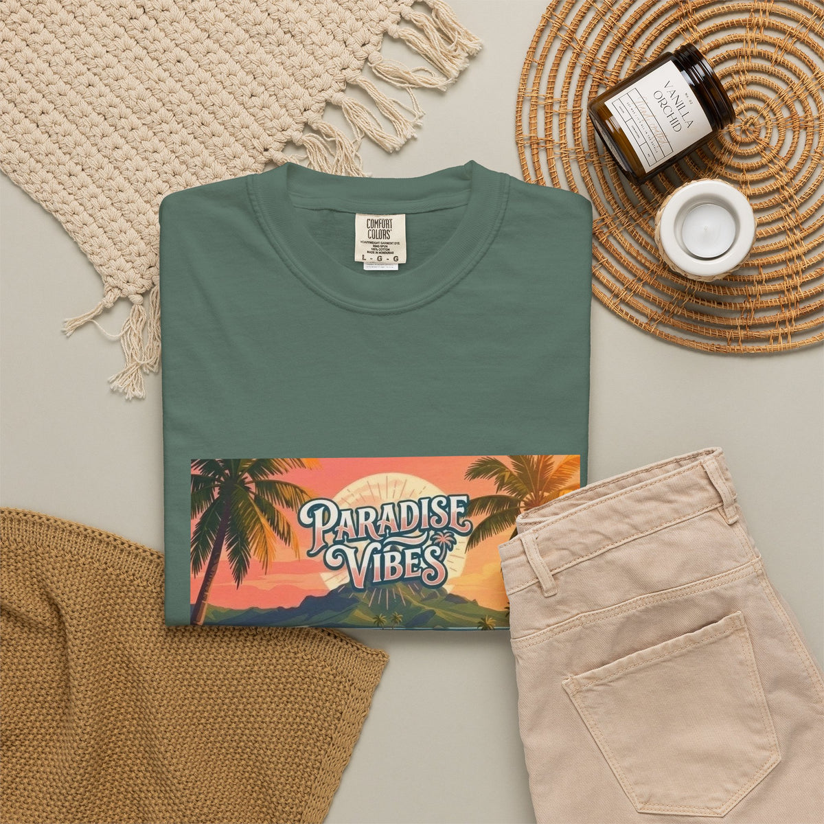 Paradise Vibes Surf Van Men T-Shirt