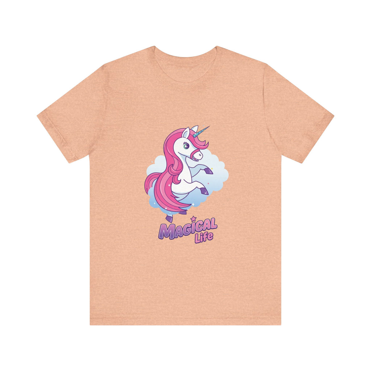 Magical Life Unicorn Tee - Cute Pink Unicorn Graphic T-Shirt for Kids & Teens