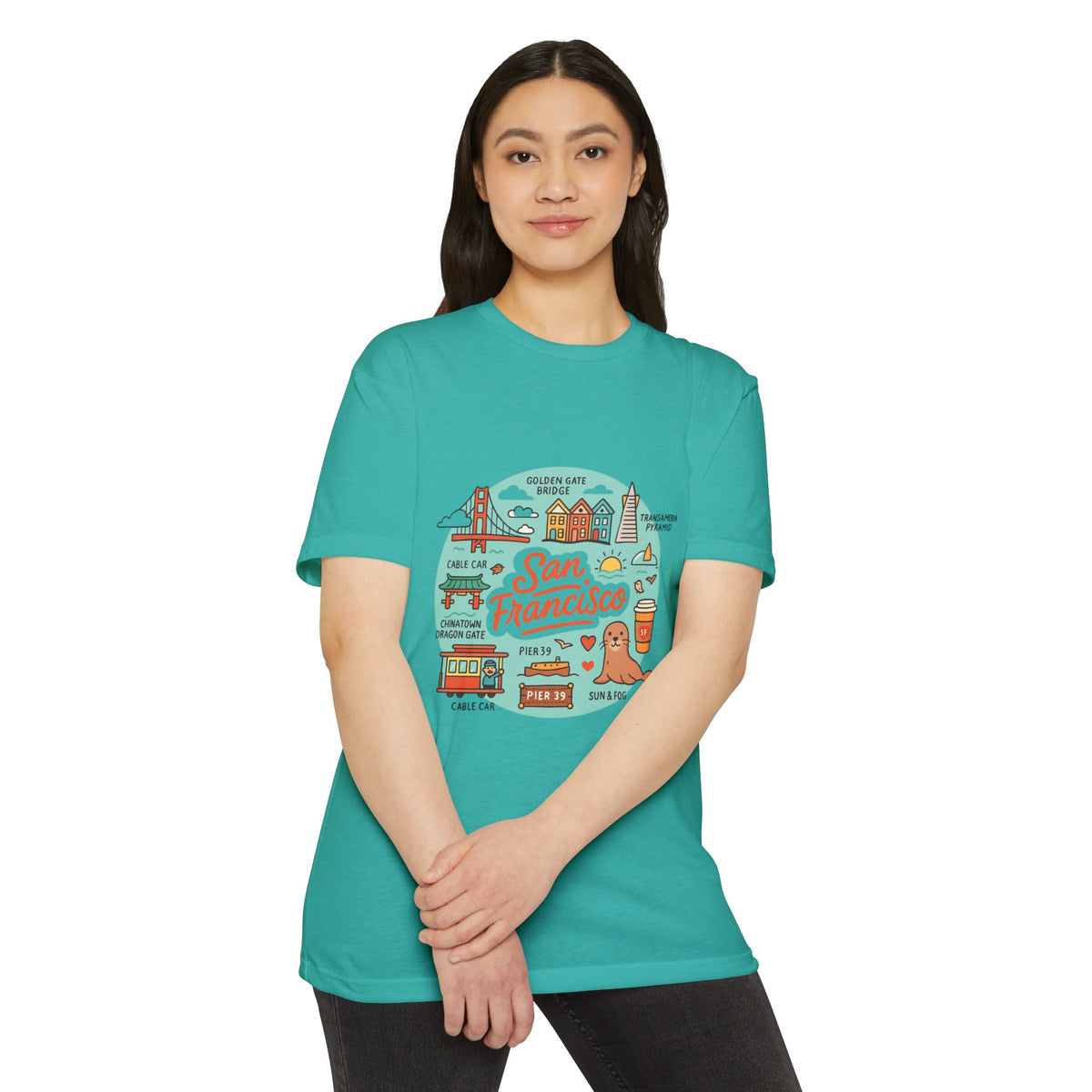 San Francisco Souvenir T-Shirt – Vintage City Travel Graphic