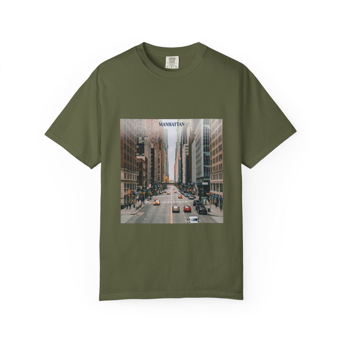 Manhattan Street Photo T-Shirt — Vintage NYC Cityscape Tee