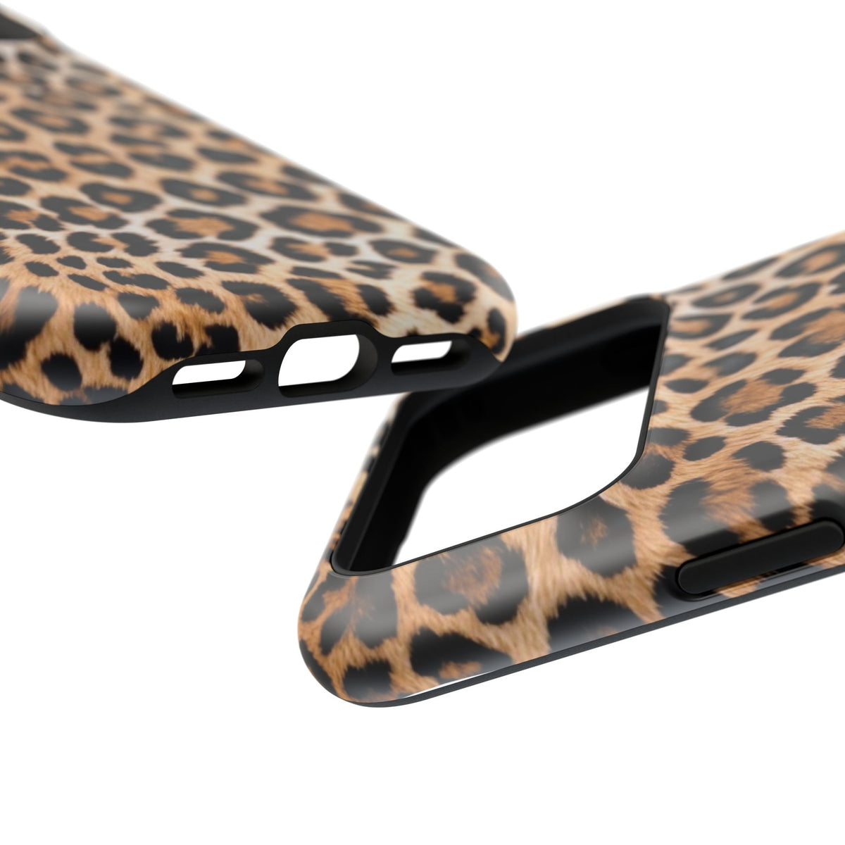 Classic Leopard Print Magnetic Phone Case — Impact-Resistant Protective Cover