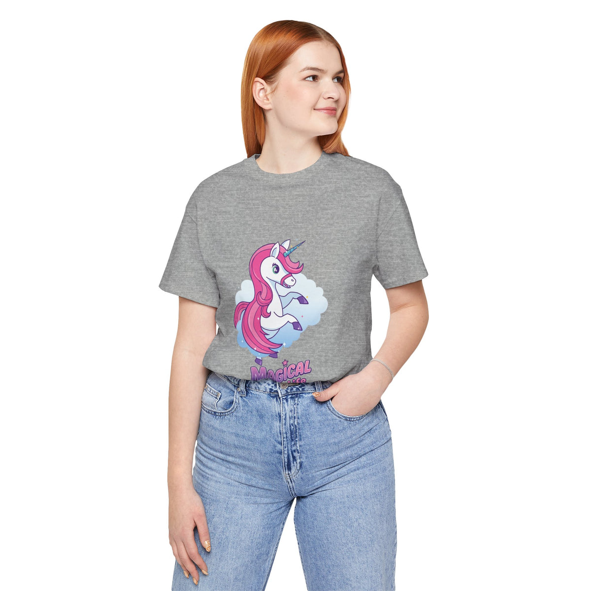 Magical Life Unicorn Tee - Cute Pink Unicorn Graphic T-Shirt for Kids & Teens
