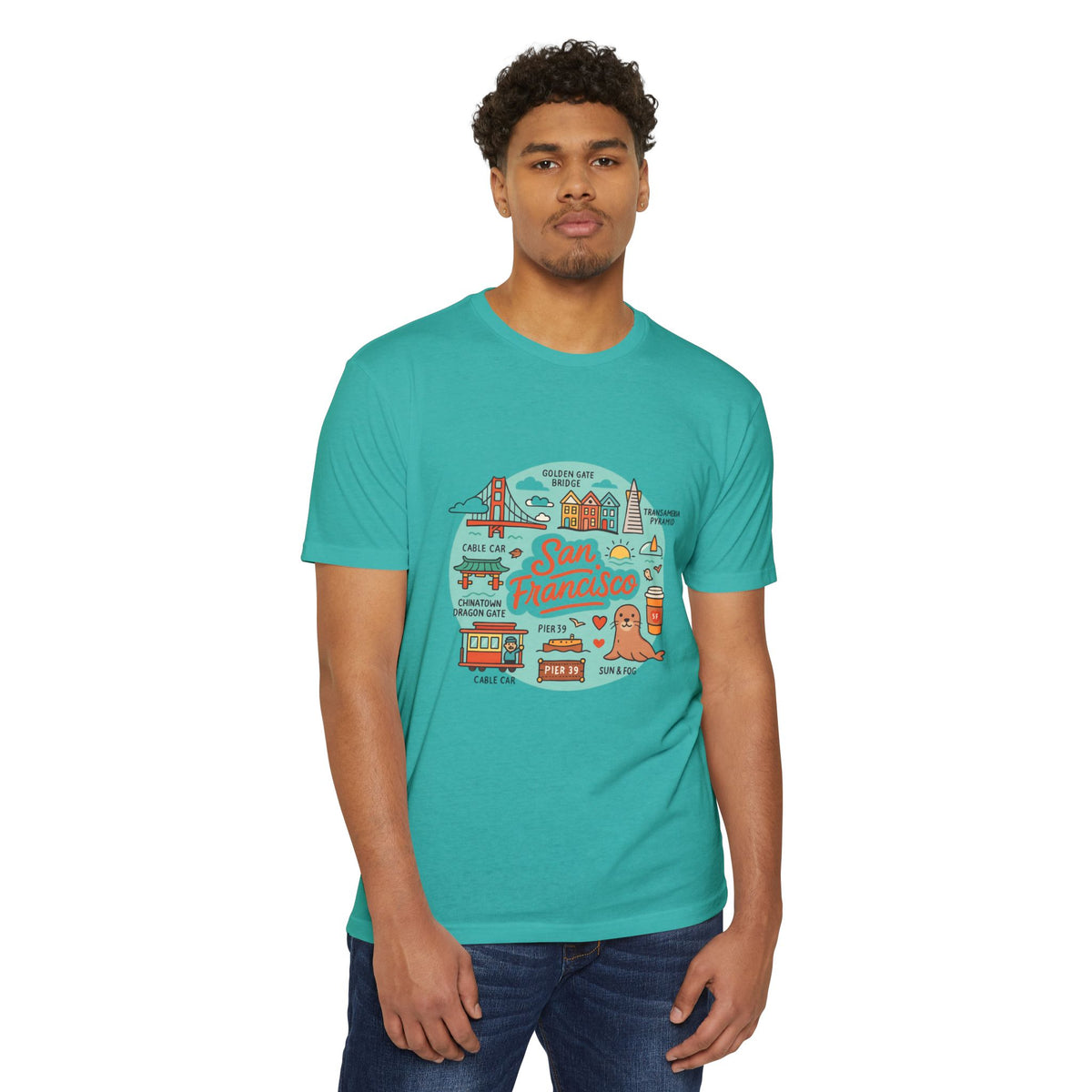 San Francisco Souvenir T-Shirt – Vintage City Travel Graphic