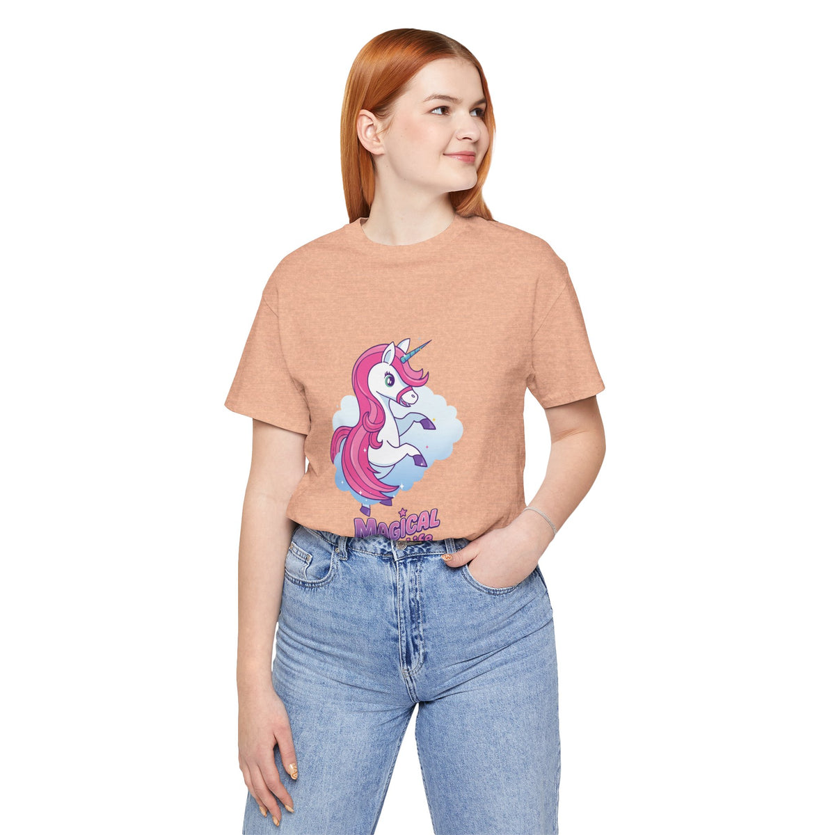 Magical Life Unicorn Tee - Cute Pink Unicorn Graphic T-Shirt for Kids & Teens