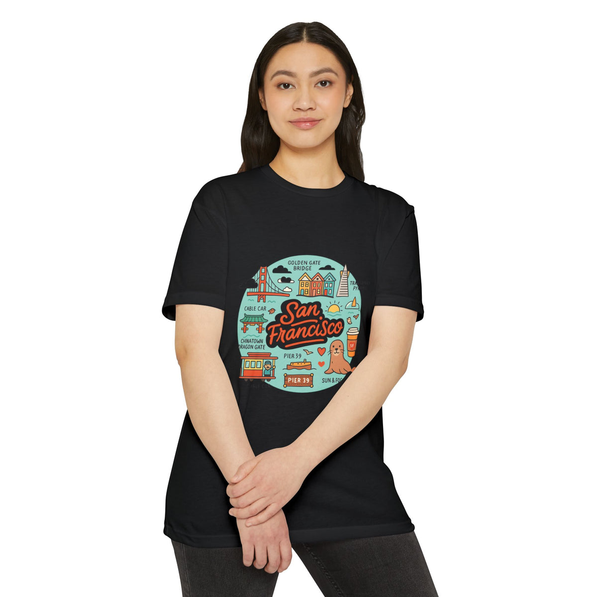 San Francisco Souvenir T-Shirt – Vintage City Travel Graphic