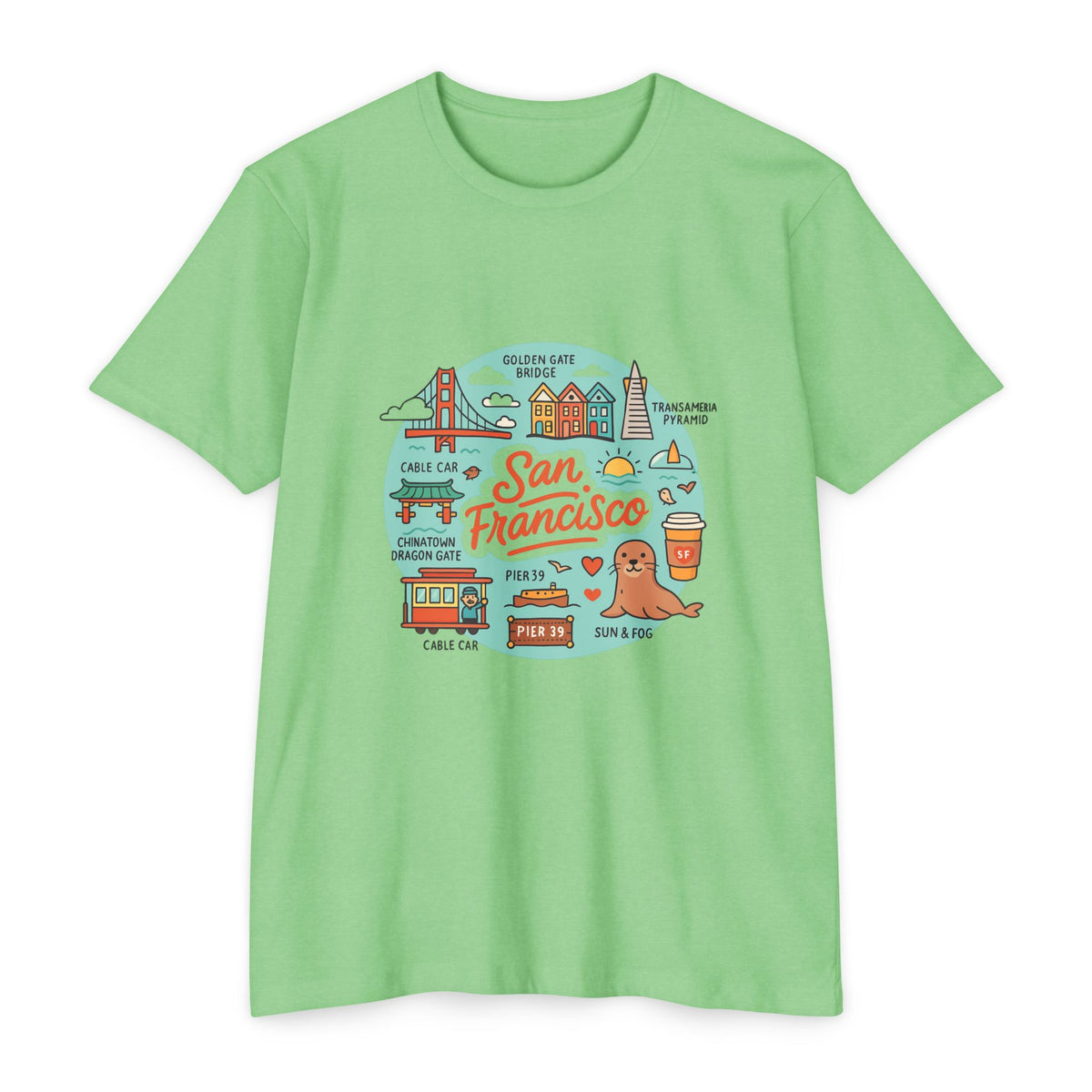 San Francisco Souvenir T-Shirt – Vintage City Travel Graphic